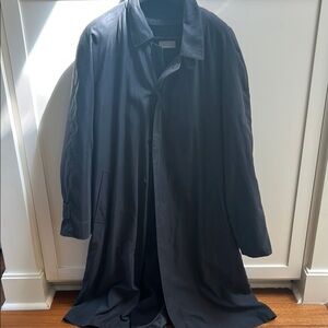 Barneys New York Black Trench Coat Classic Design